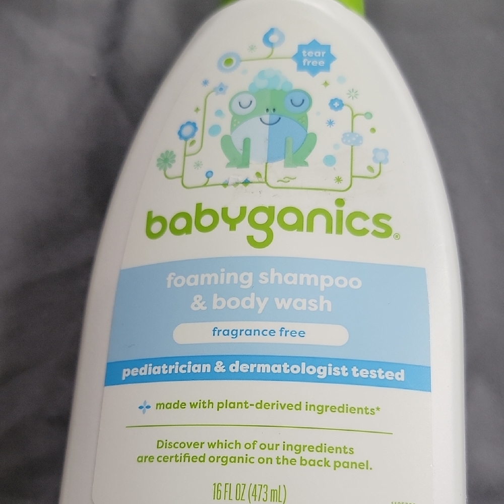 BABYGANICS Foaming Shampoo & Body Wash - Green and Blue 16 FL OZ